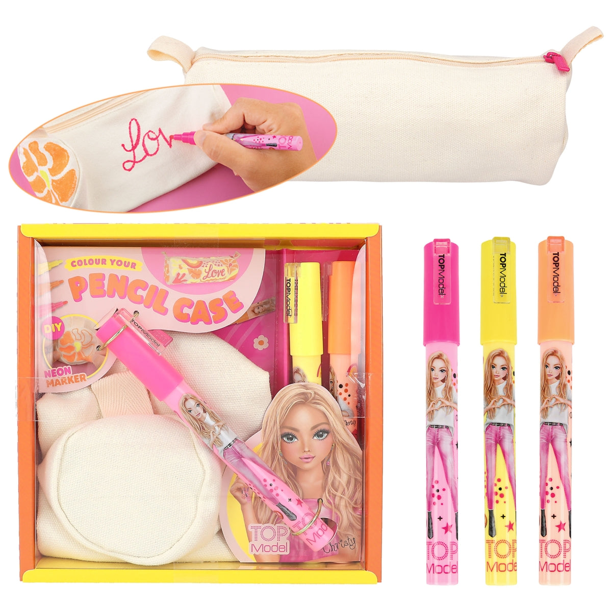 TOPModel Colour Pencil Case - DIY Federtasche zum Selbstgestalten