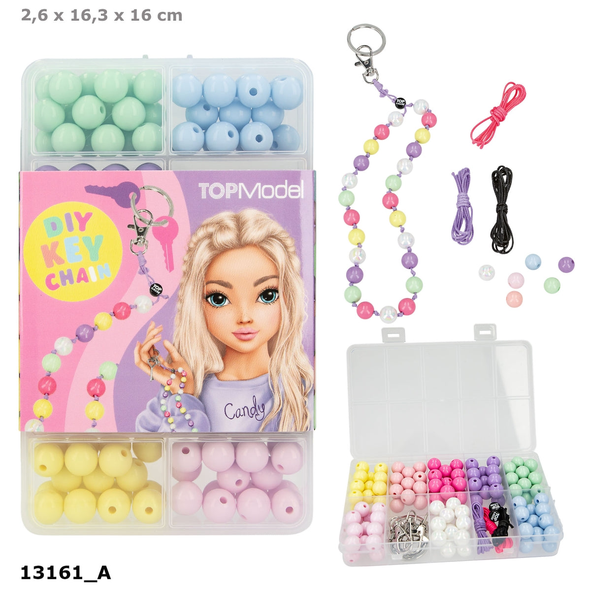 TOPModel DIY Schlüsselanhänger-Set für 3 Anhänger