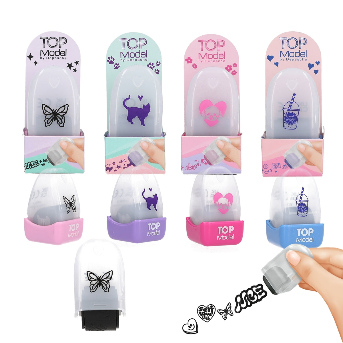 TOPModel Stempelroller – 1 von 4 Designs (Zufallsauswahl)