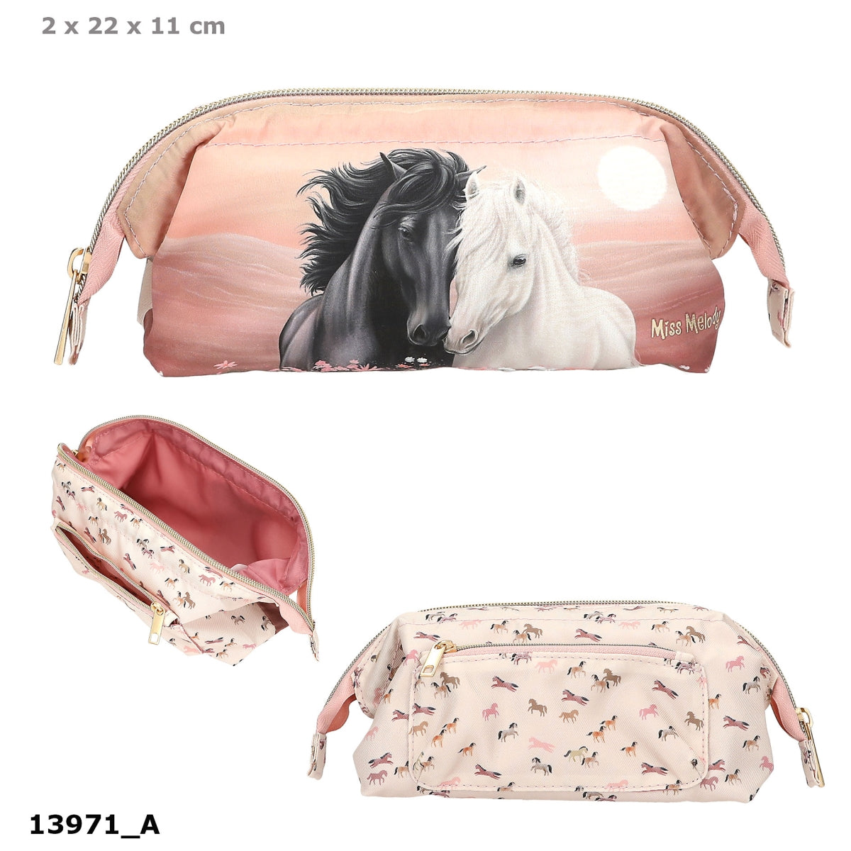 Miss Melody Schlampertasche Bügel BLOSSOM PONY, Pferd, Beige