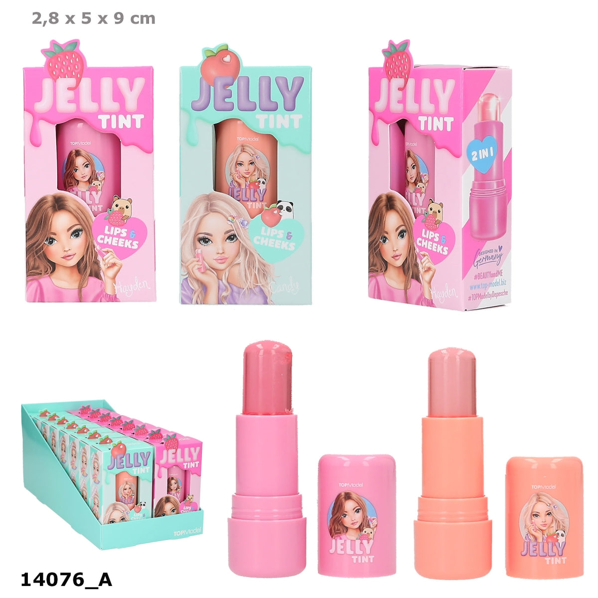 DEPESCHE TOPModel Jelly Stick CANDY GLAM, 1 v. 3 Designs