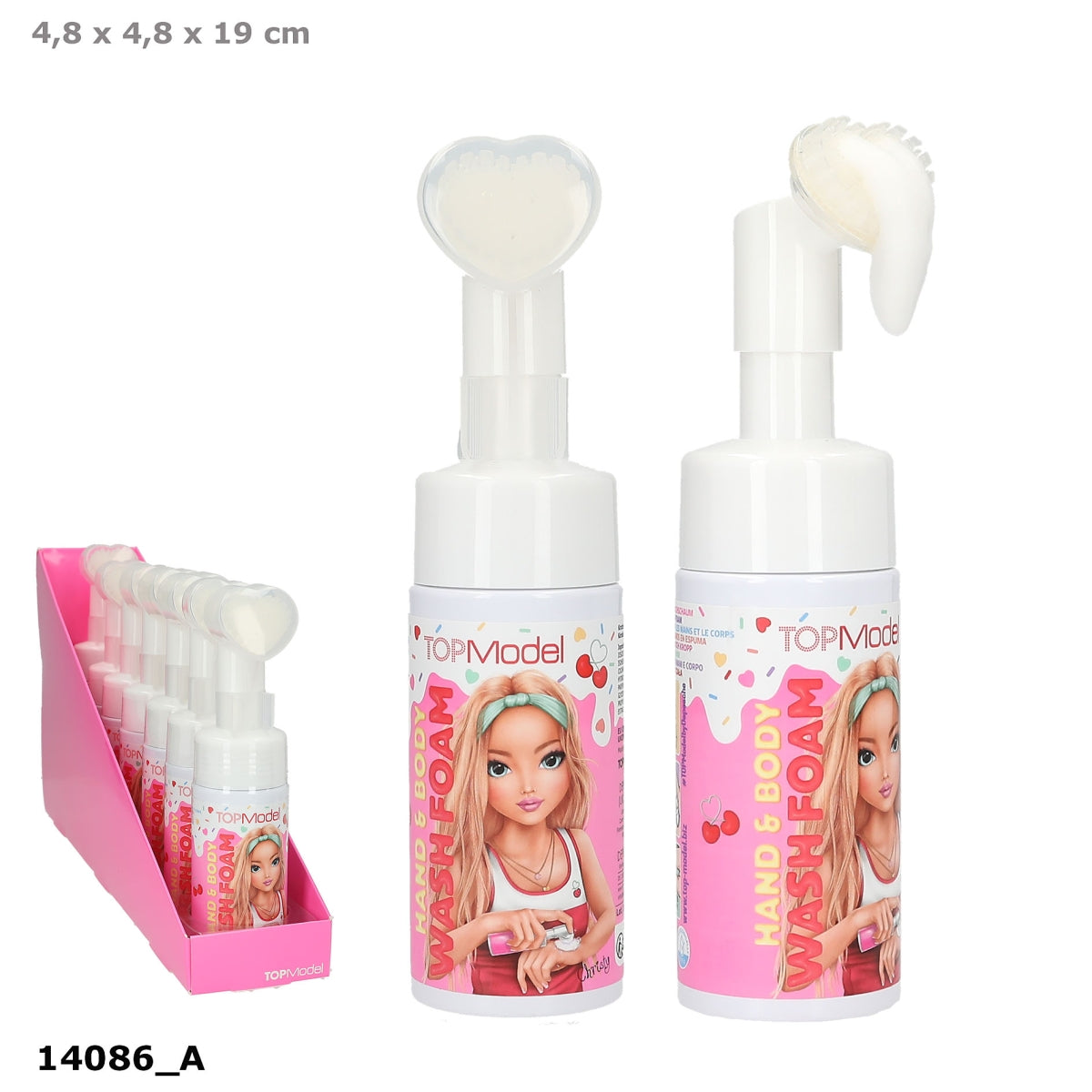 TOPModel Waschschaum CANDY GLAM – Kirschduft, 120 ml