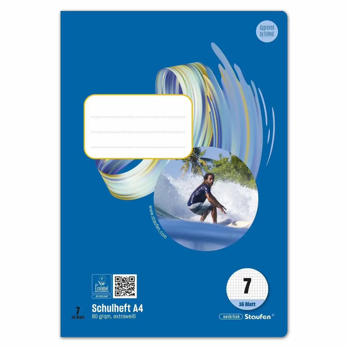 Staufen Schulheft Style Lineatur 7 kariert DIN A4 - 16 Blatt