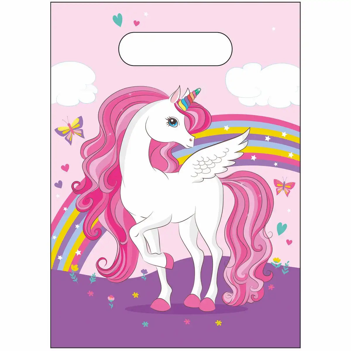 PROCOS Unicorn Partyüten 6 Stück – 17×30 cm