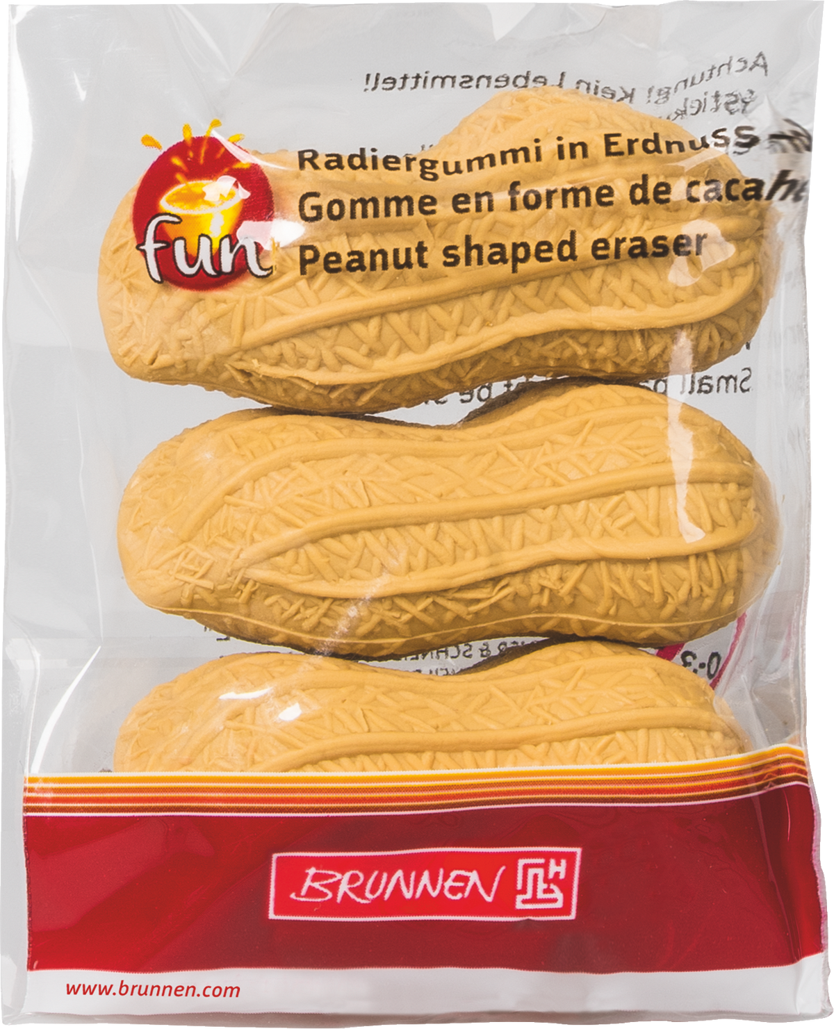 Radiergummi Erdnuss - Lustiger Radierer für Schule & Büro