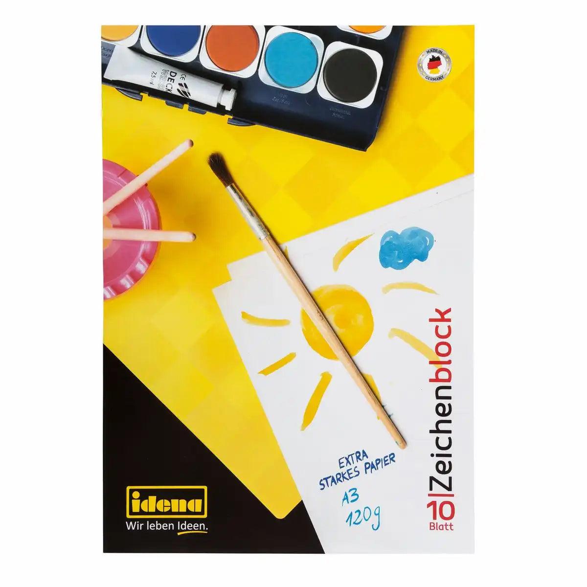 Idena Zeichenblock 10 Blatt 120g/m² DIN A3