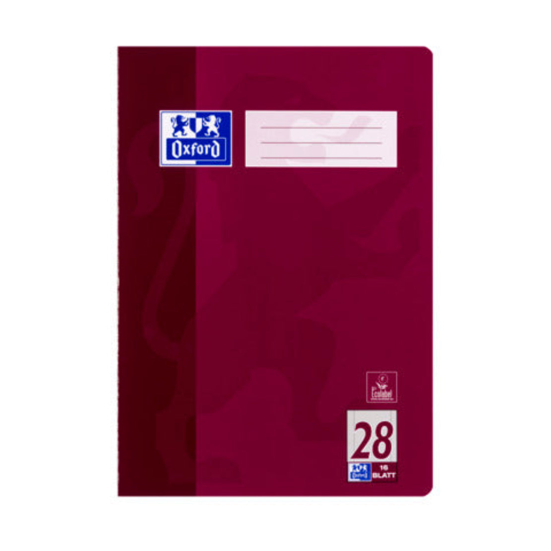 Oxford Schulheft A4 Lin28 kariert – 16 Blatt, Cover zufällig