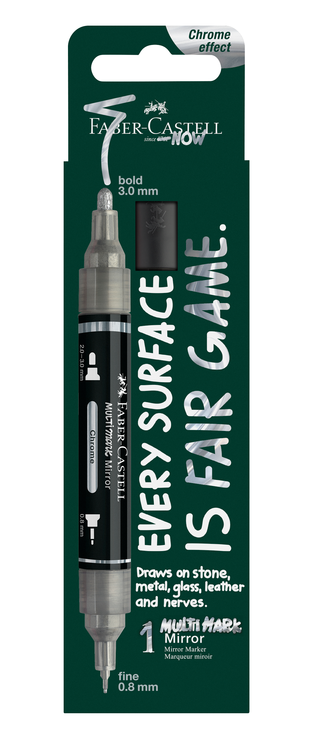Faber-Castell Multimark Mirror Marker MM BK – Chrome