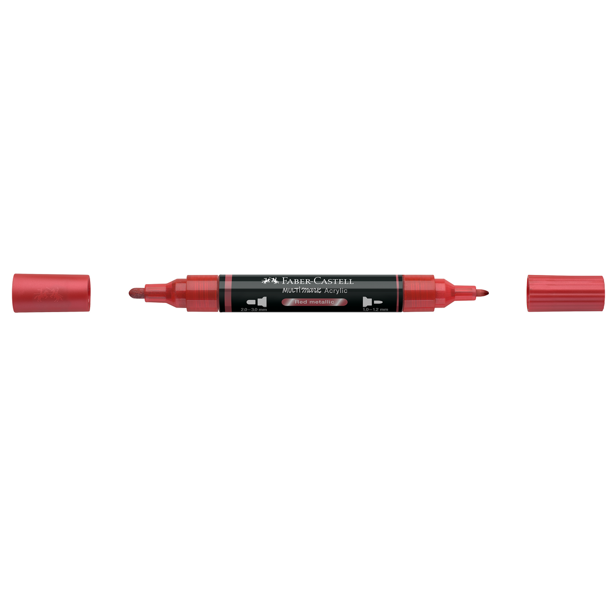 Faber-Castell Multimark Acrylic Dual Tip red metallic