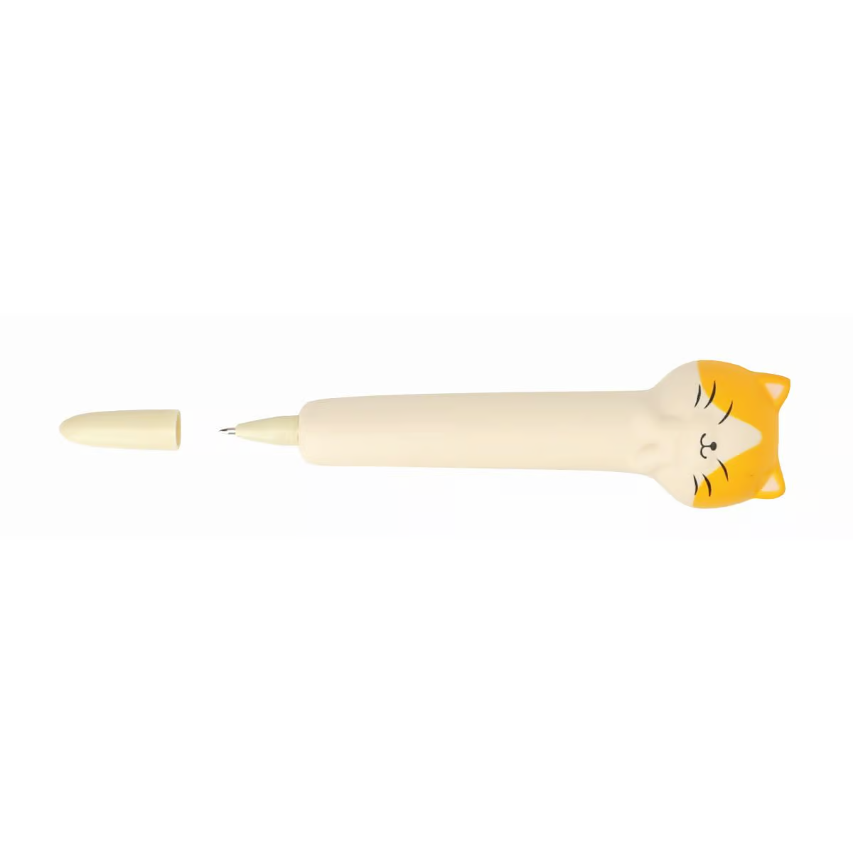 ONLINE PEN Squishy Kugelschreiber Katze Creme Anti-Stress