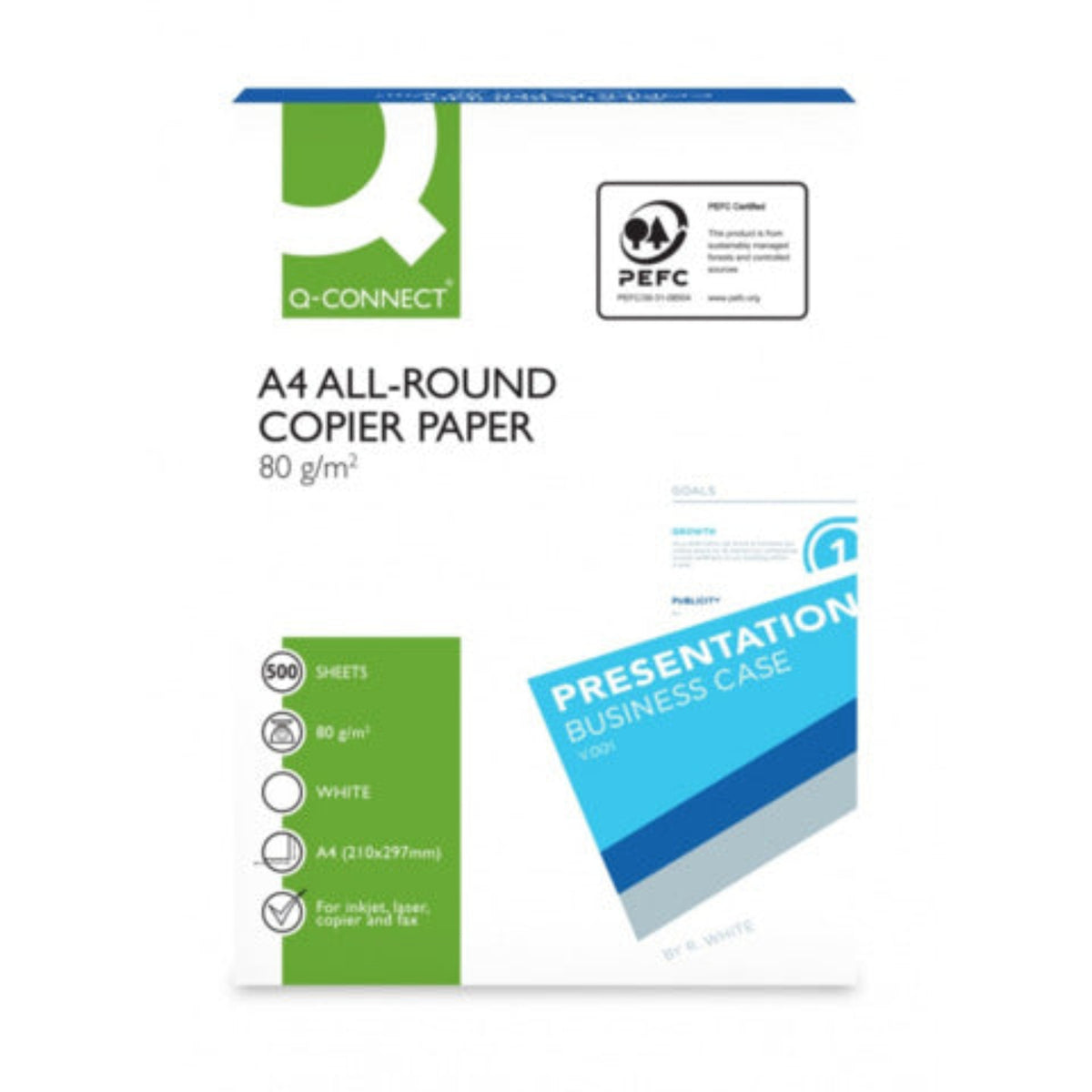 Kopierpapier A4 80 g/m² – 500 Blatt, weiß