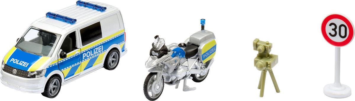 SIKU VW T6 Polizei + BMW Motorrad – Polizei-Set