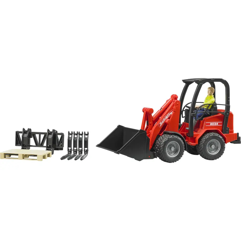 BRUDER Hoflader Schäffer 2630 mit Figur & Zubehör 1:16