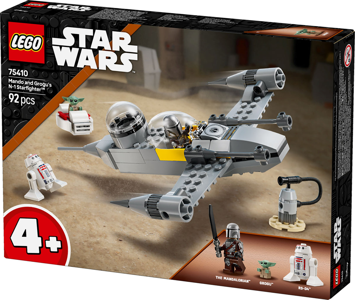 LEGO Star Wars 75410 Mandos und Grogus N-1 Starfighter, 92 Teile
