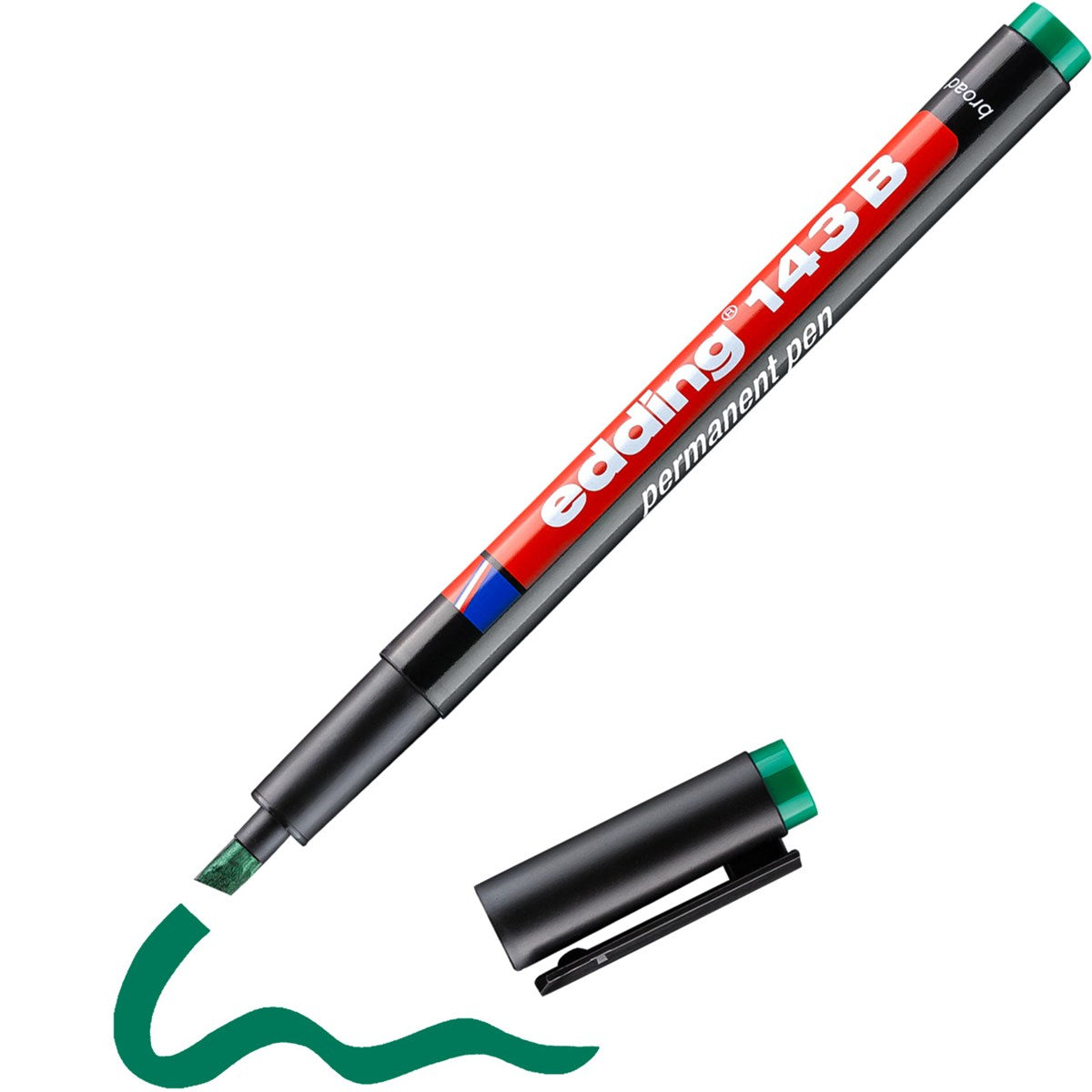 edding 143 B Permanent Pen – grün, Folienschreiber