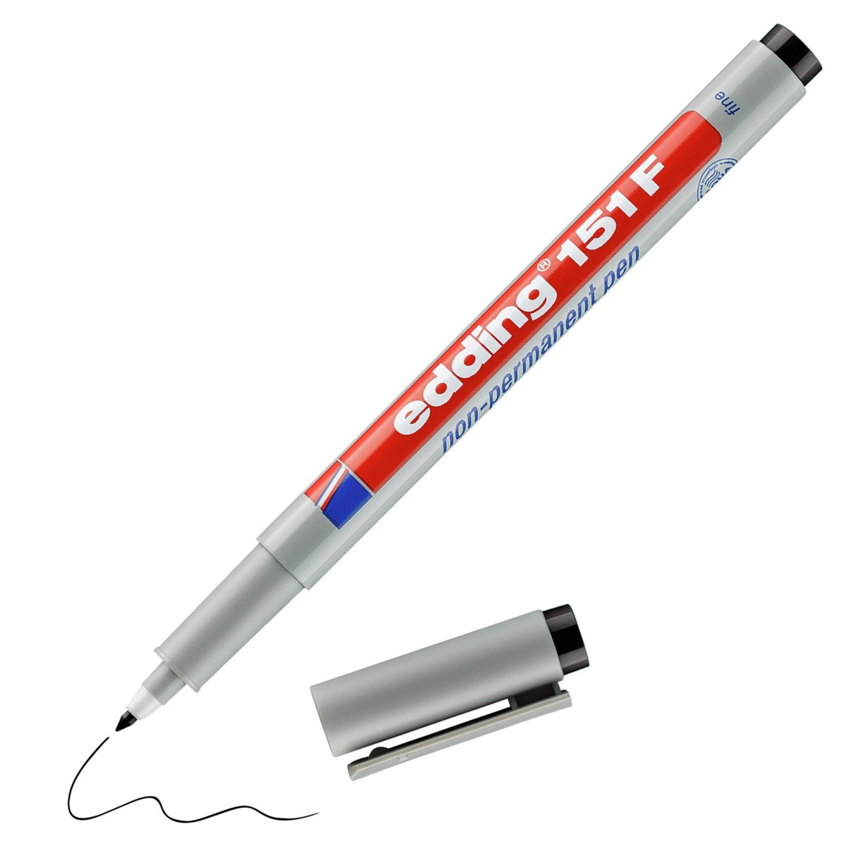 edding 151 F Folienschreiber Schwarz – Non-Permanent 0,6 mm