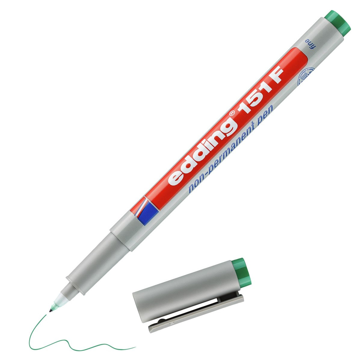 edding 151 F Folienschreiber Grün – Non-Permanent 0,6 mm