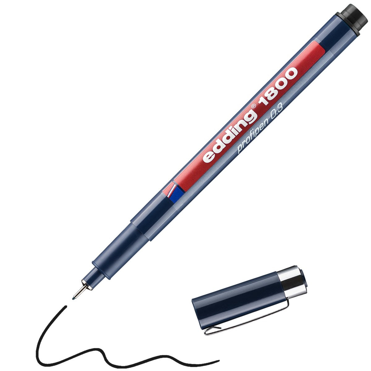 edding 1800 Profipen 0,3 mm – schwarz, Faserzeichner
