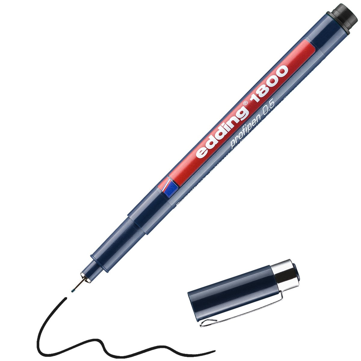 edding 1800 Profipen 0,5 mm – schwarz, Faserzeichner