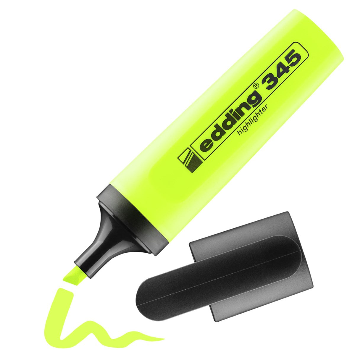 edding 345 Highlighter – gelb, 2–5 mm, nachfüllbar