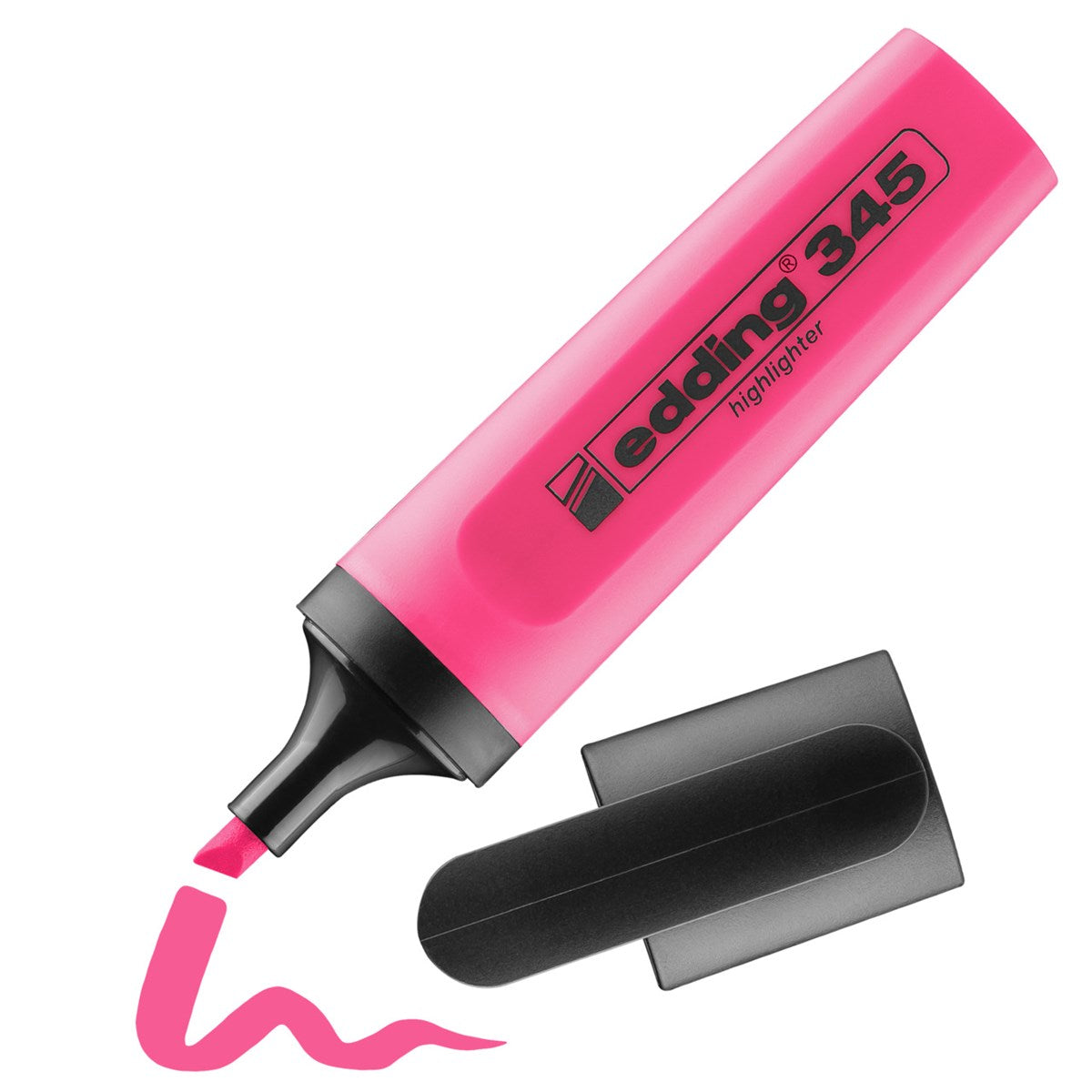 edding 345 Highlighter – rosa, 2–5 mm, nachfüllbar