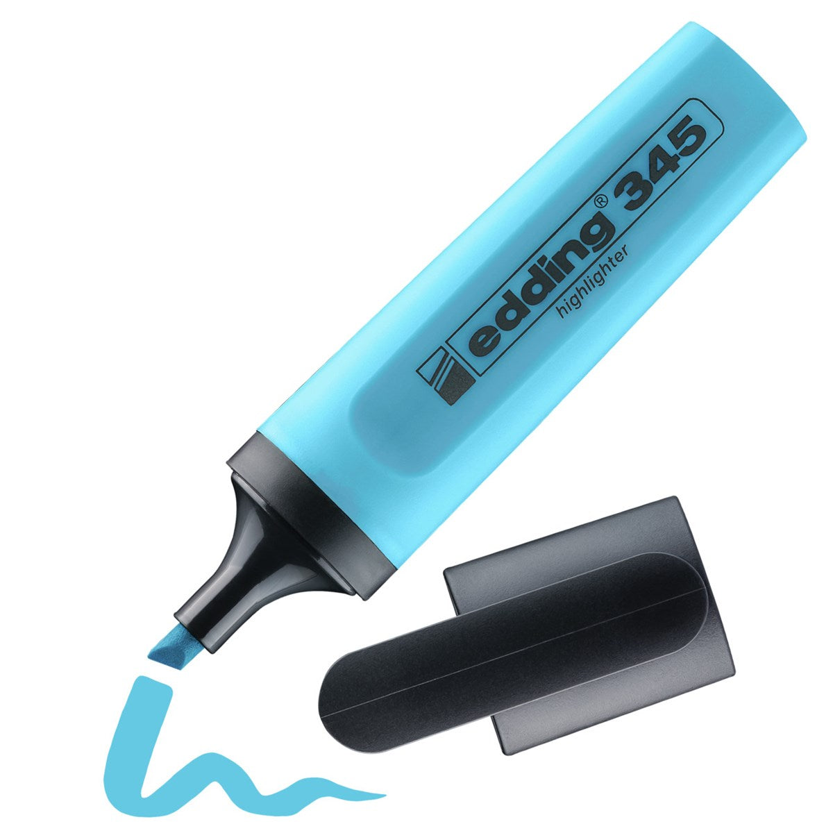 edding 345 Textmarker – hellblau, 2–5 mm, nachfüllbar