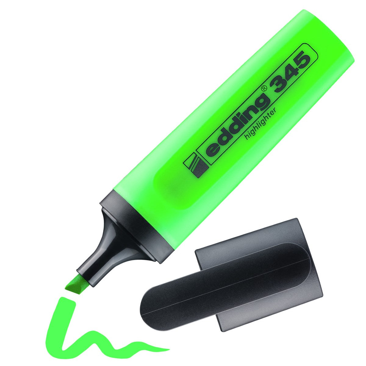 edding 345 Textmarker – hellgrün, 2–5 mm, nachfüllbar
