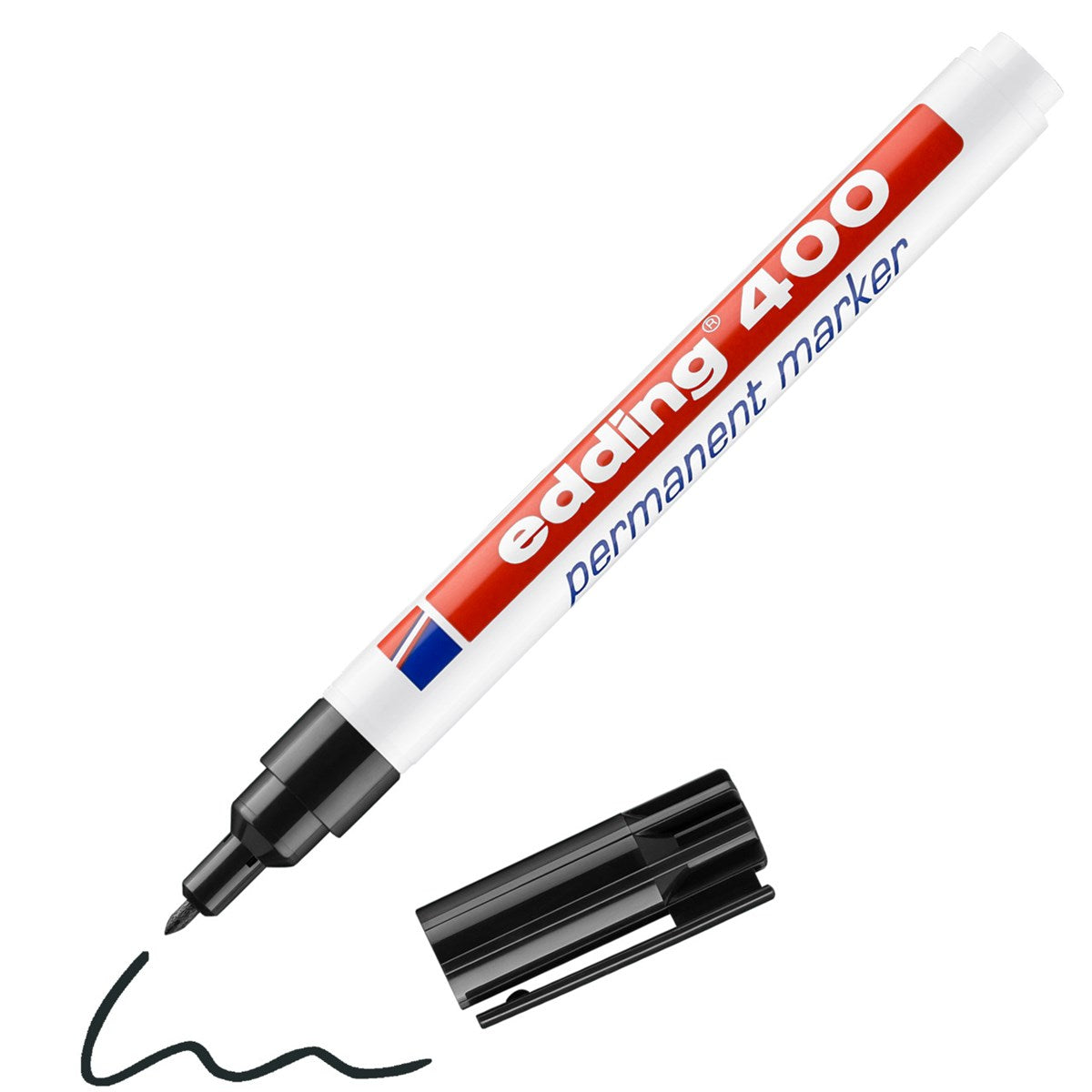 edding 400 Permanentmarker Schwarz – Rundspitze 1 mm