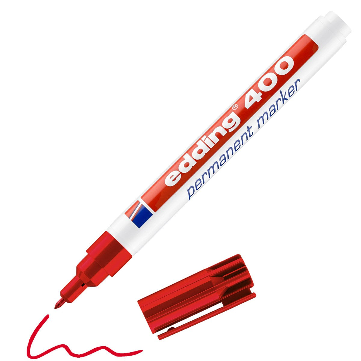 edding 400 Permanentmarker Rot – Rundspitze 1 mm