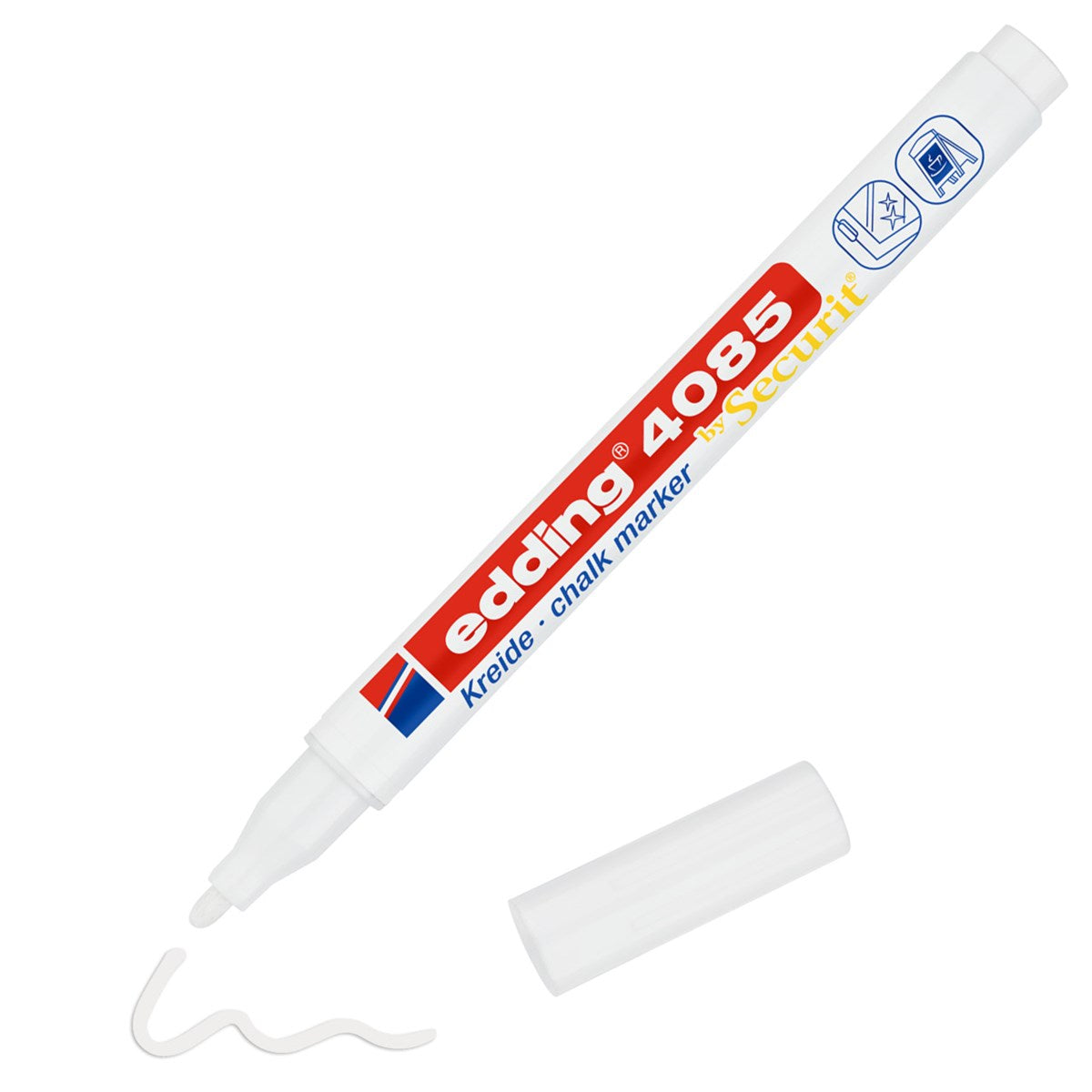 edding 4085 Kreidemarker – weiß, 1–2 mm