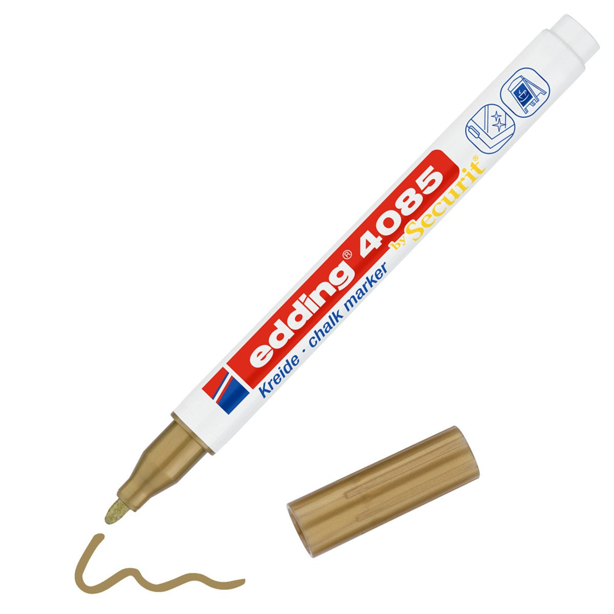 edding 4085 Kreidemarker – gold, 1–2 mm