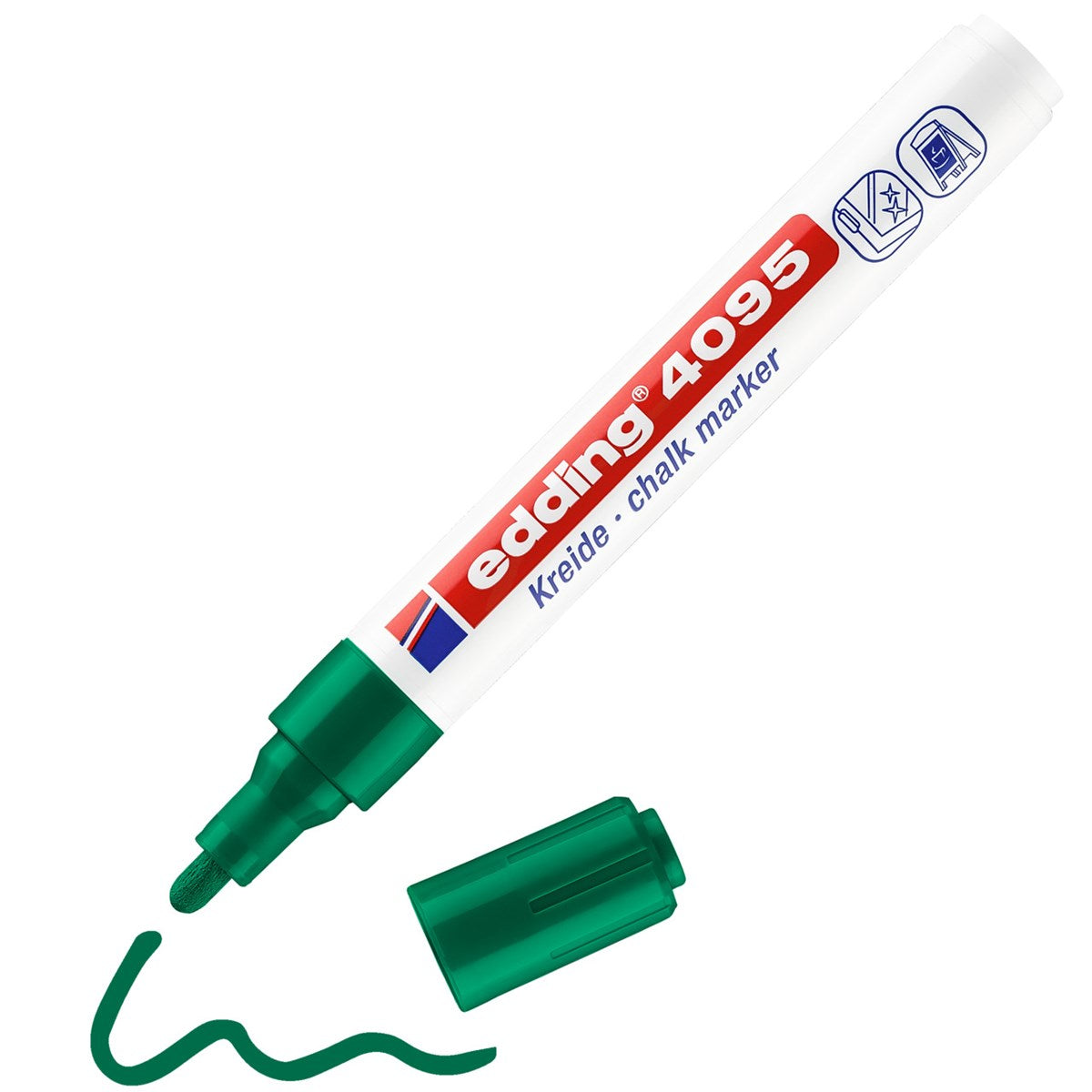 edding 4095 Kreidemarker grün – Fenster & Glas