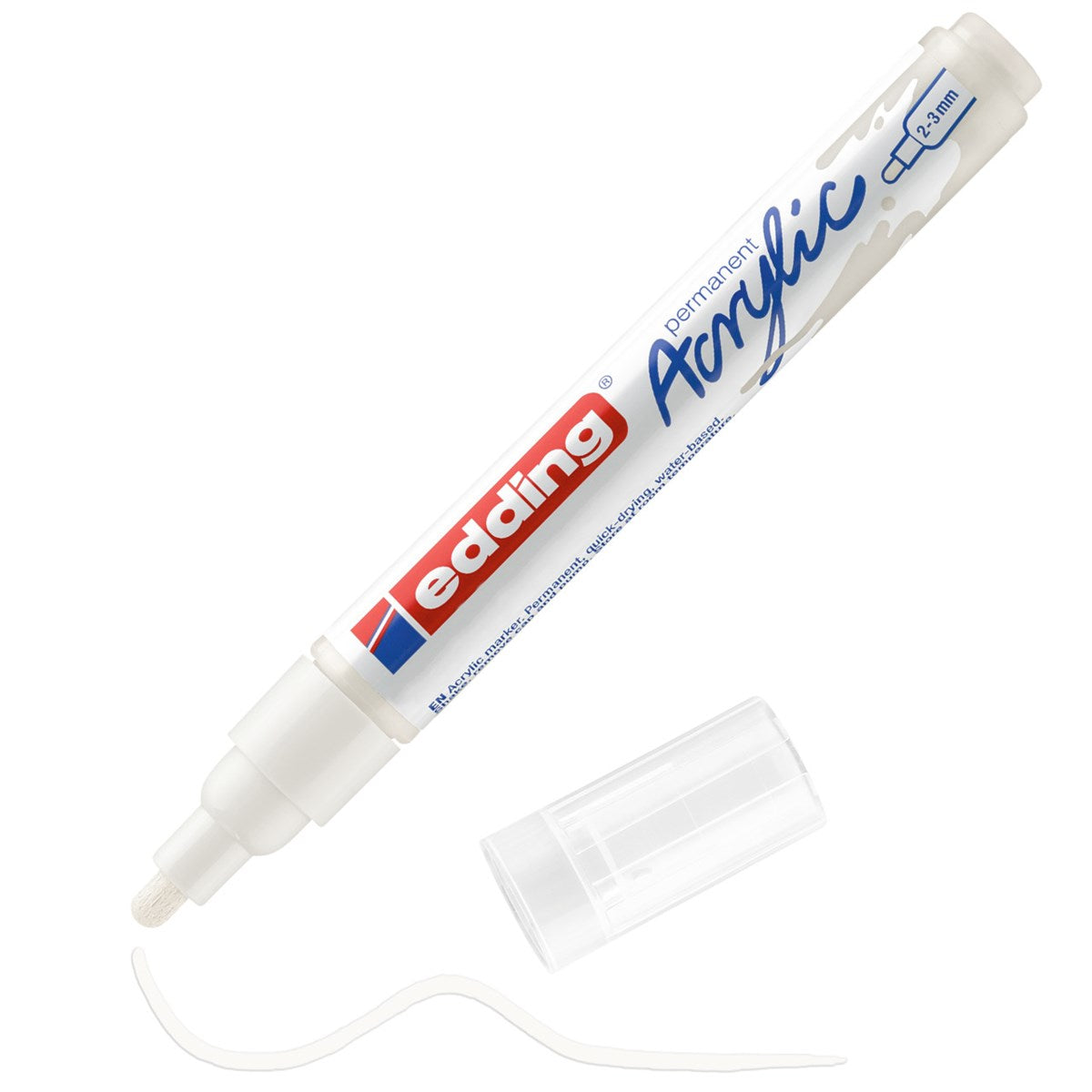 edding 5100 Acrylmarker mittel – verkehrsweiß 2–3 mm