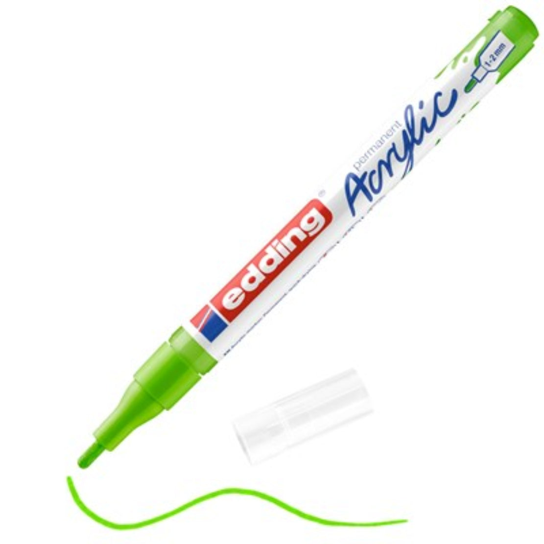 edding 5300 Acrylmarker gelbgrün – 1-2 mm, seidenmatt