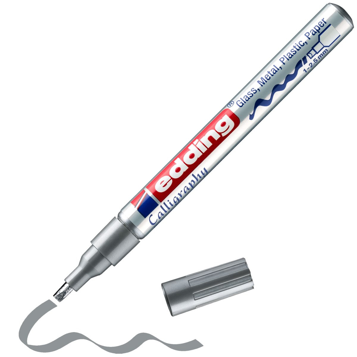 edding 753 CR Kalligrafie Lackmarker silber – 1-2,5 mm