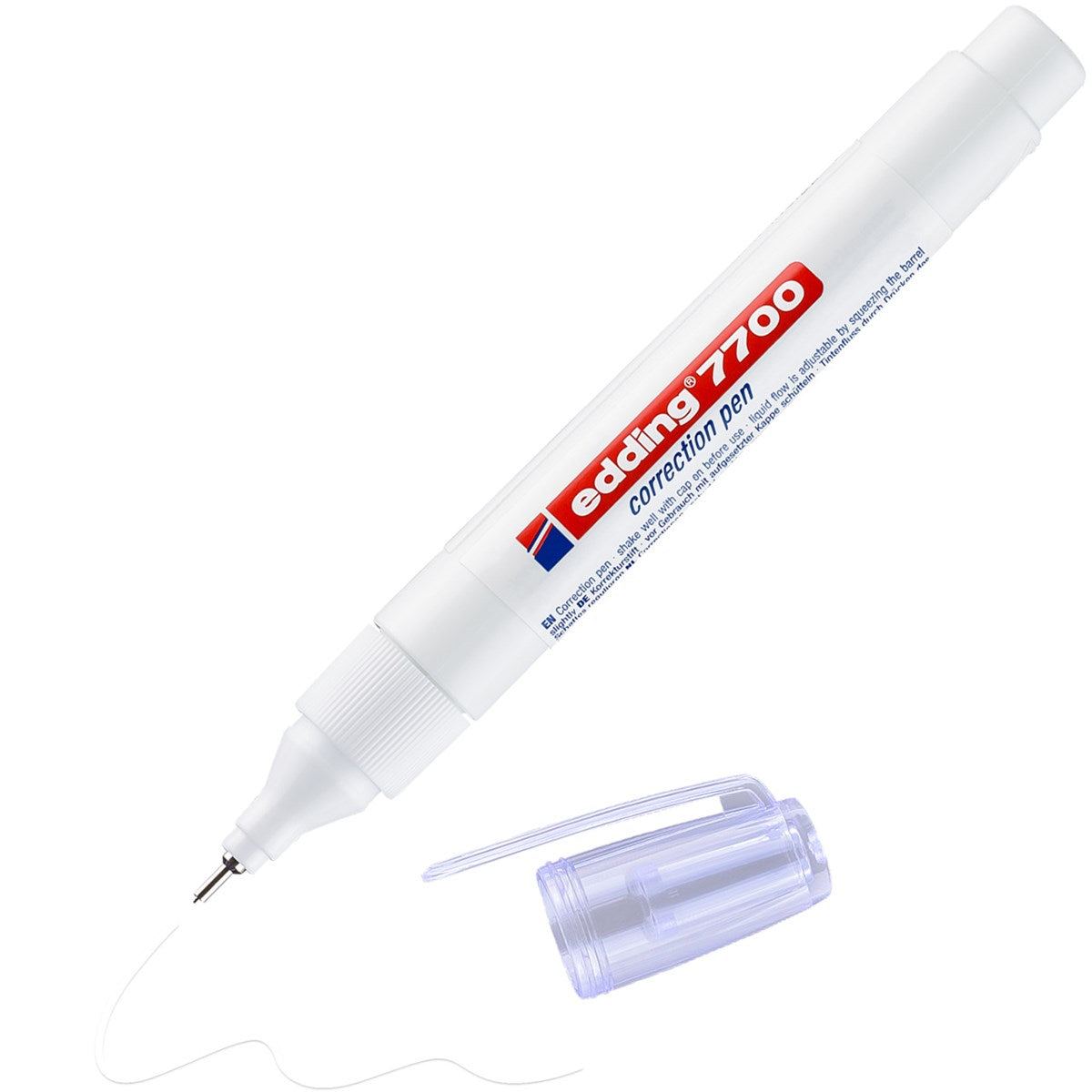 edding 7700 Korrekturstift – Metallspitze, 1–2 mm, Weiß