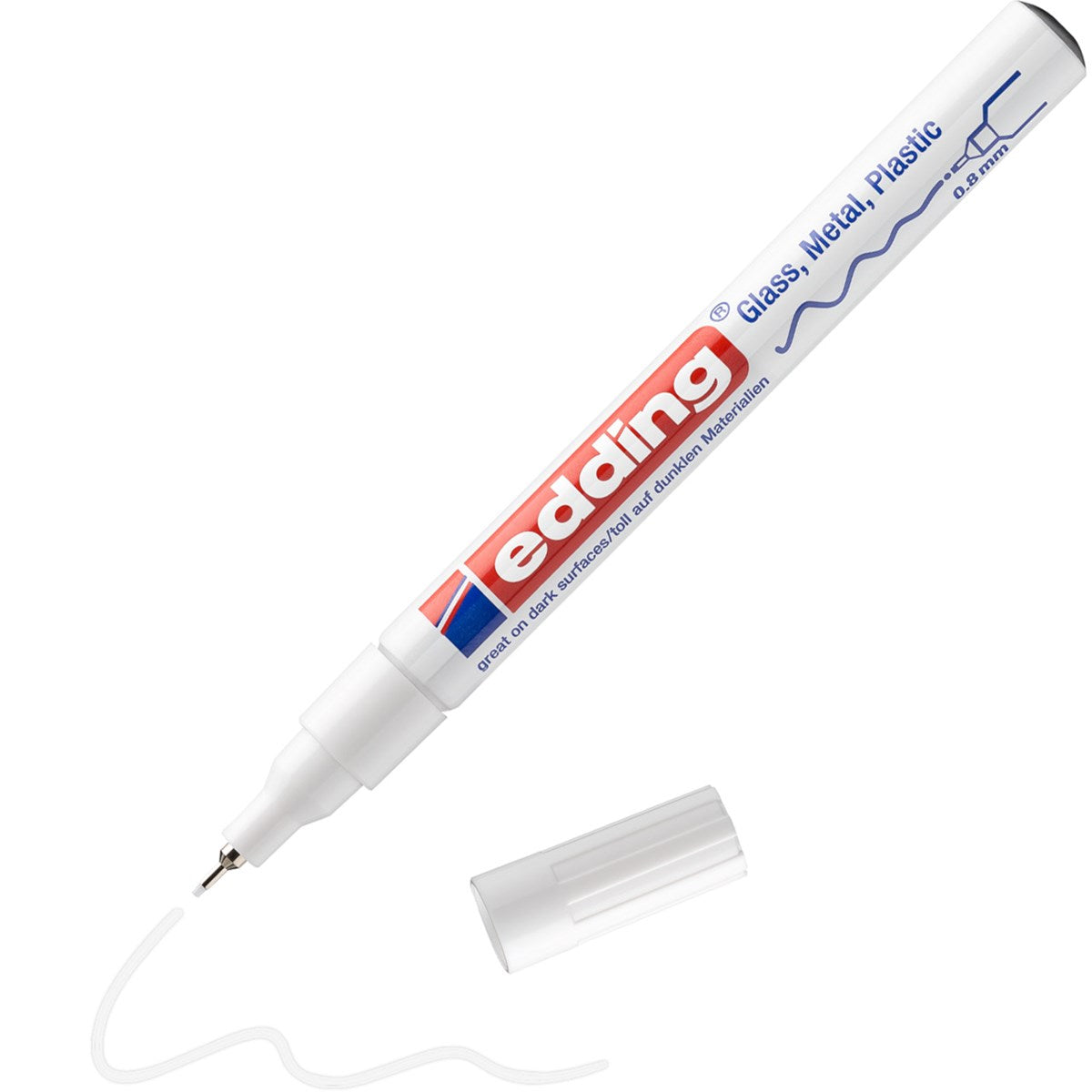 edding 780 Lackmarker weiß – 0,8 mm Feinspitze, deckend