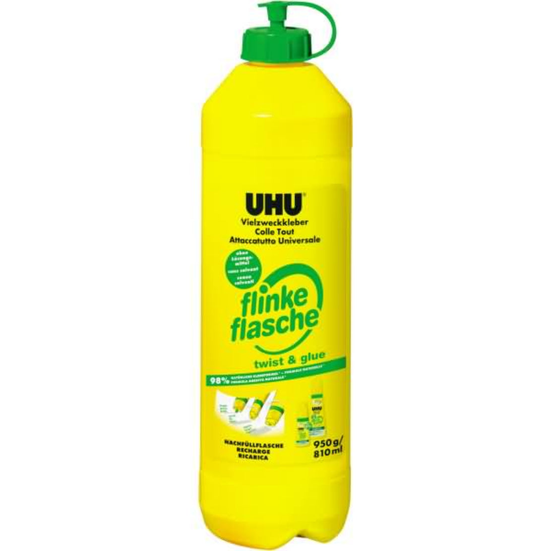 UHU flinke flasche Alleskleber Nachfüllflasche 1x 950g Vielzweckkleber