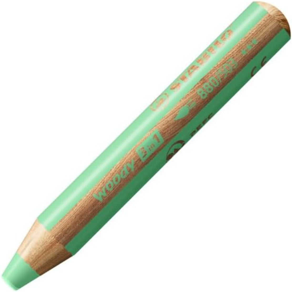 STABILO woody 3in1 Pastell Pastellgrün – 10 mm, 1 St.