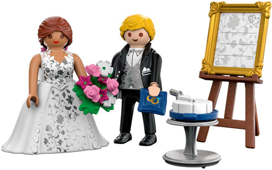 PLAYMOBIL® Hochzeit – Brautpaar, Torte & Bilderrahmen