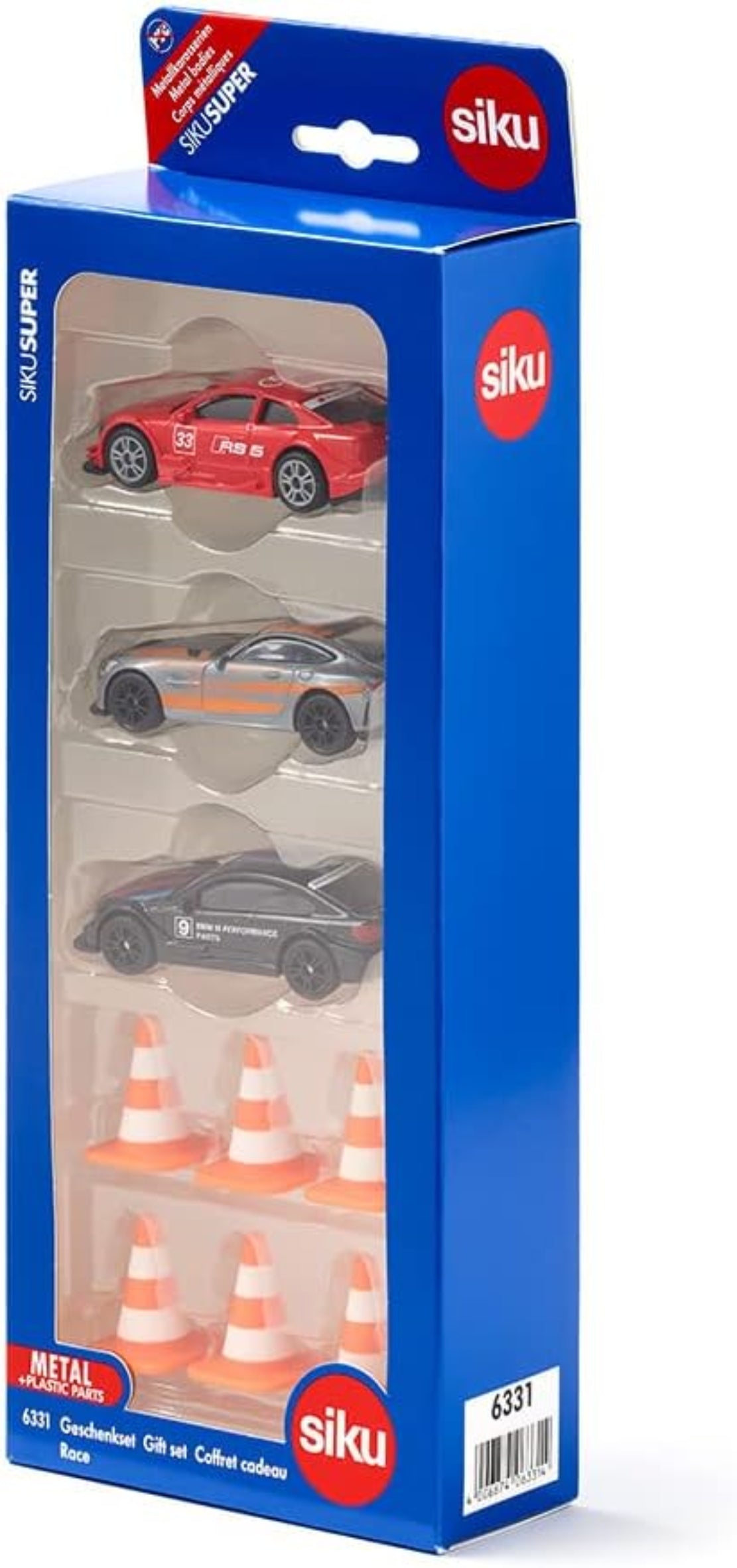 SIKU 6331 Geschenkset Race – Mercedes, Audi, BMW M4