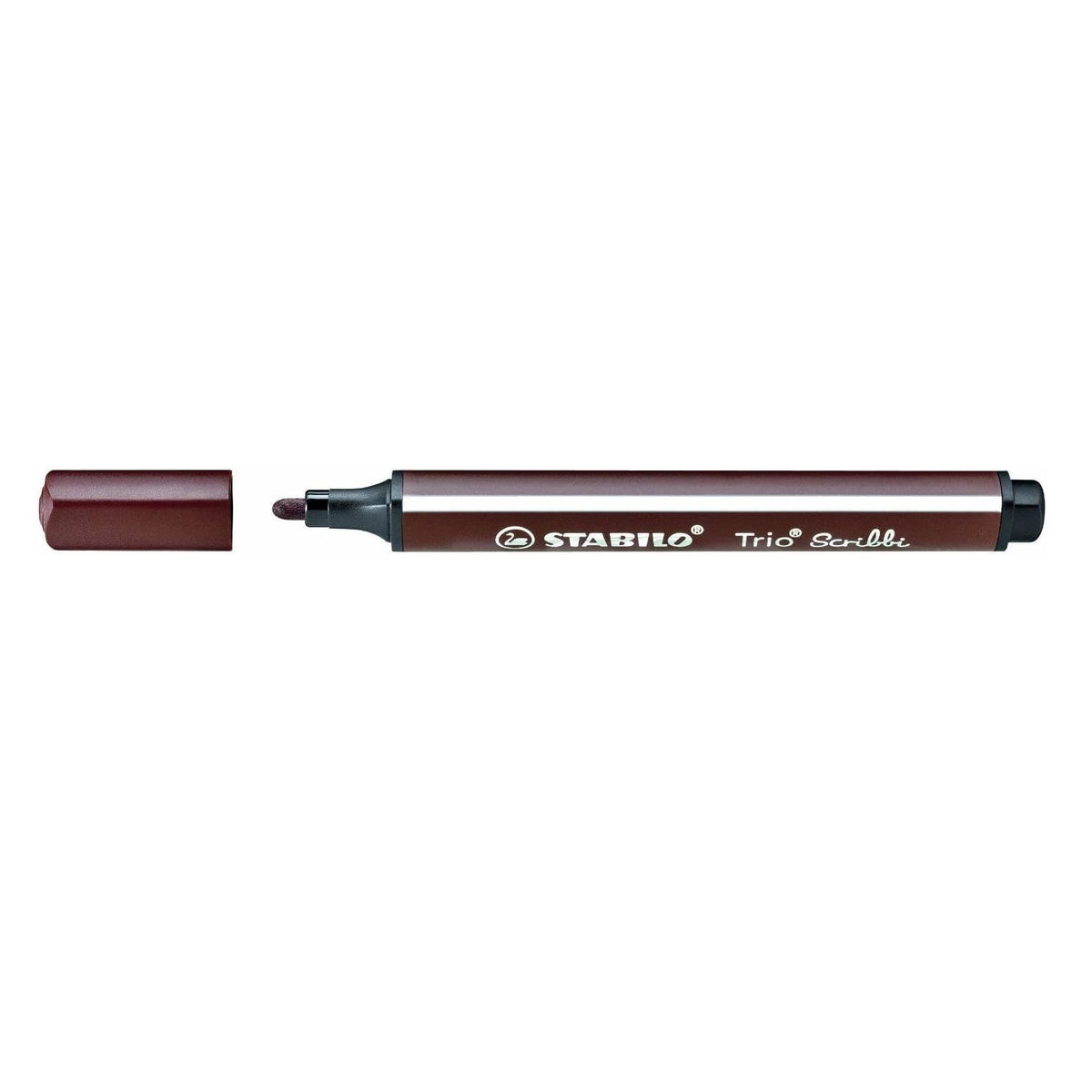 STABILO Trio Scribbi Dreikant-Filzstift Braun – Einzelstift