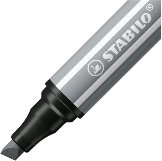 STABILO Pen 68 MAX Filzstift Mittelgrau – Einzelstift