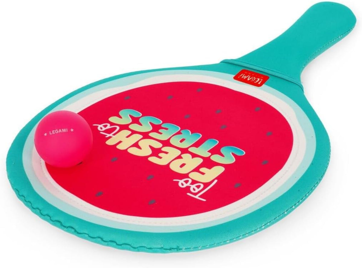 Legami Beach Rackets Watermelon 2 Schläger + 2 Bälle Pink