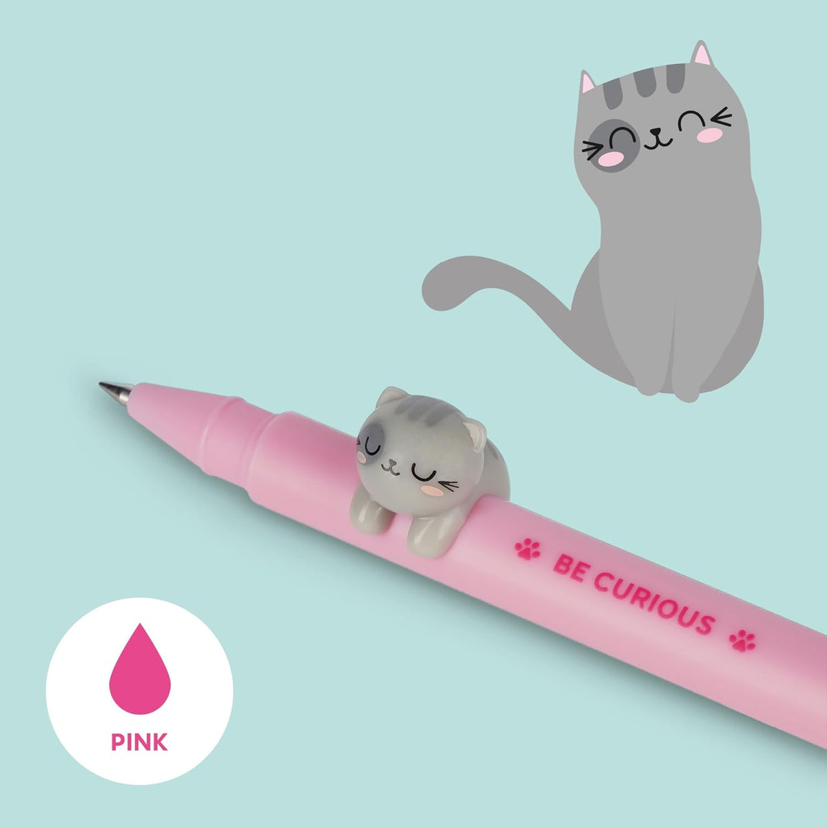 LEGAMI Gel Pen Lovely Friends Kitty – Rosa, 0,5 mm