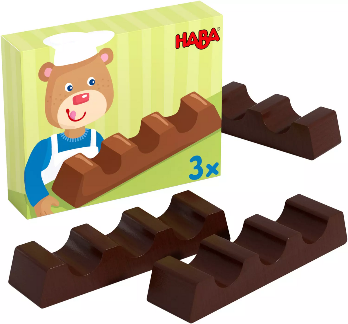 HABA Schokolade aus Holz | 3er-Pack für Kaufladen