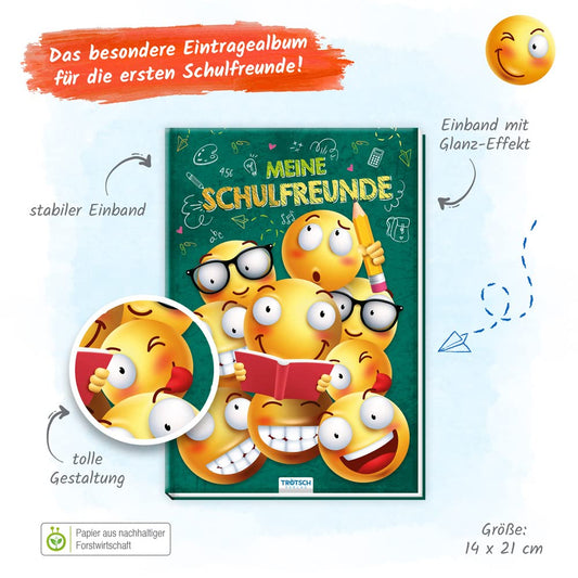 TRÖTSCH Freundebuch Meine Schulfreunde – Smile