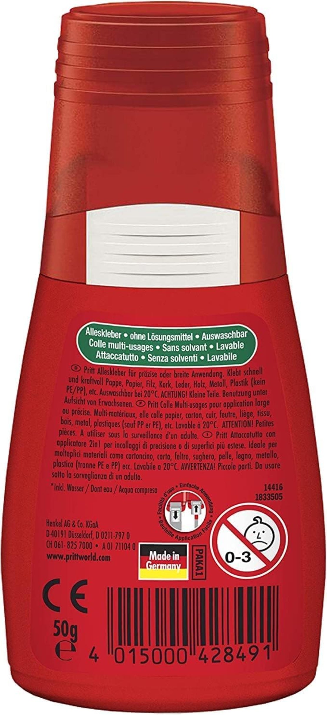 Pritt Alleskleber 100g - Lösemittelfrei & schnell trocknend