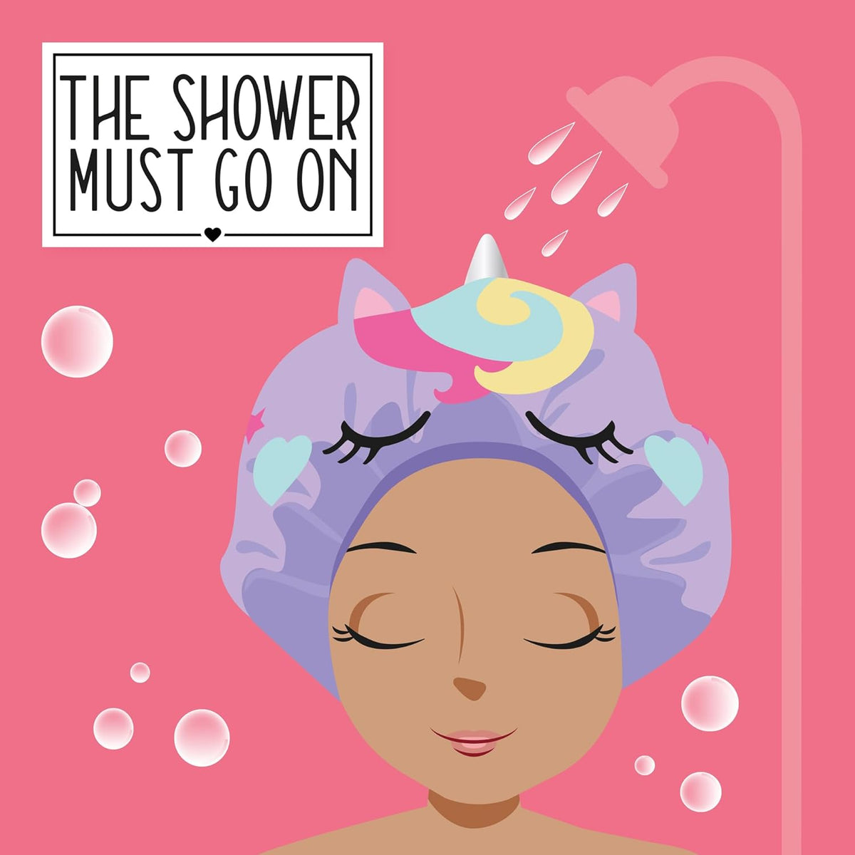 LEGAMI Duschhaube „The Shower Must Go On“ – Unicorn