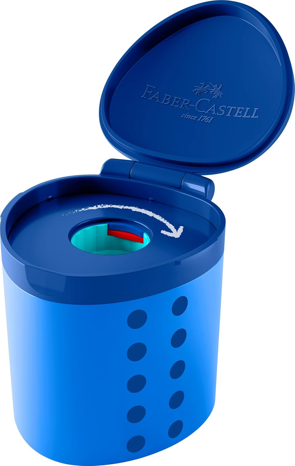 Faber-Castell Grippy Spitzdose Kunststoff – Blau oder Rosa